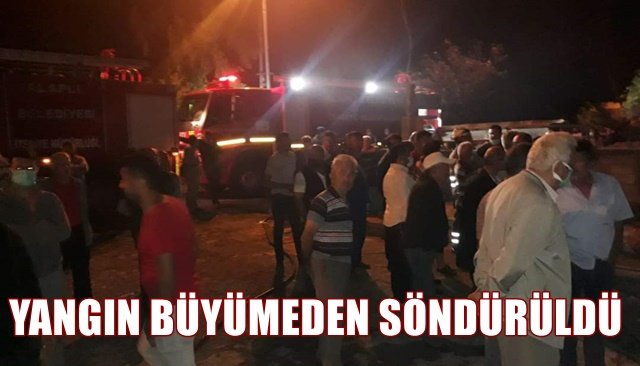 ALAPLI´DAKİ EV YANGINI BÜYÜMEDEN SÖNDÜRÜLDÜ