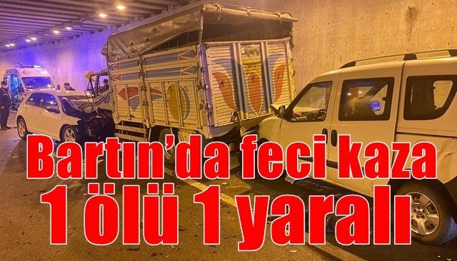  Bartın’da feci kaza