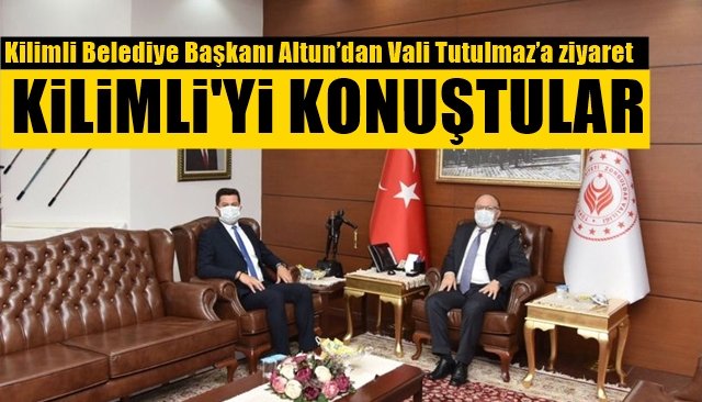 Kilimli Belediye Başkanı Altun’dan Vali Tutulmaz’a ziyaret… KİLİMLİ’Yİ KONUŞTULAR