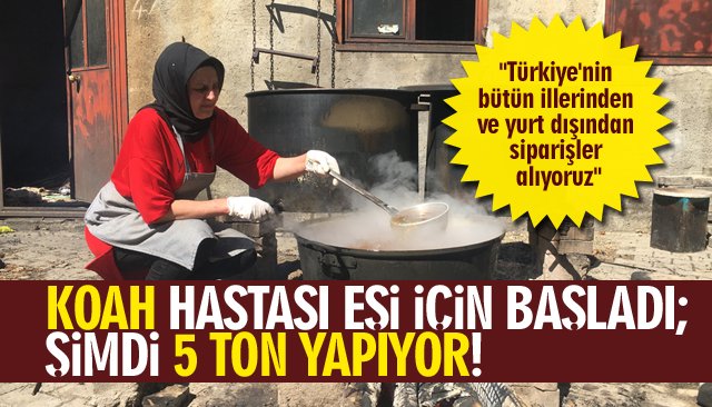 KOAH HASTASI EŞİ İÇİN BAŞLADI; ŞİMDİ 5 TON YAPIYOR!