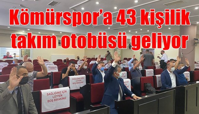 Kömürspor’a 43 kişilik takım otobüsü geliyor