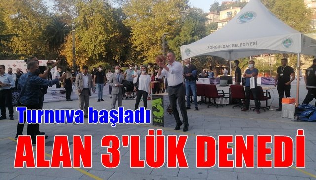     El torneo ha comenzado ... El presidente Alan y Yüksel han dado los primeros pasos