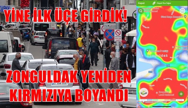  Vakaların en çok arttığı Zonguldak; haritada kızardı