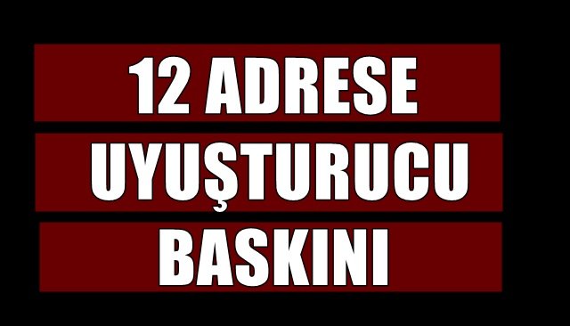  Zonguldak Emniyeti´nden 12 adrese uyuşturucu baskını: 11 gözaltı
