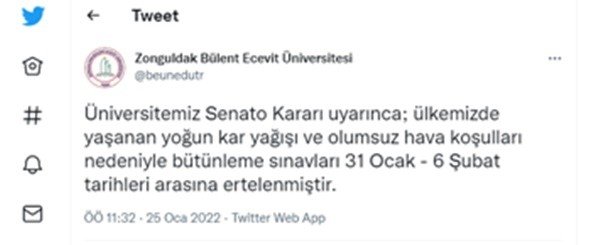 BEÜ’DE SINAVLAR ERTELENDİ... SOSYAL MEDYADAN TEPKİ YAĞDI - 1