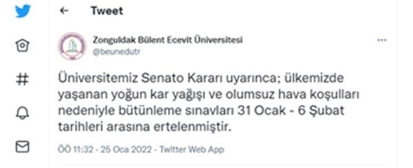 BEÜ’DE SINAVLAR ERTELENDİ...  SOSYAL MEDYADAN TEPKİ YAĞDI - 1