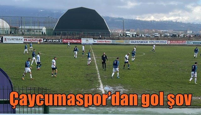 Çaycumaspor’dan gol şov