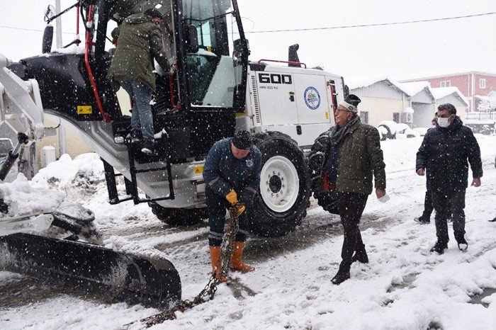 Ereğli’de kar mücadelesi devam ediyor… Posbıyık çalışmaları denetledi - 7