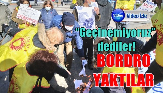 “Geçinemiyoruz” dediler! BORDRO YAKTILAR