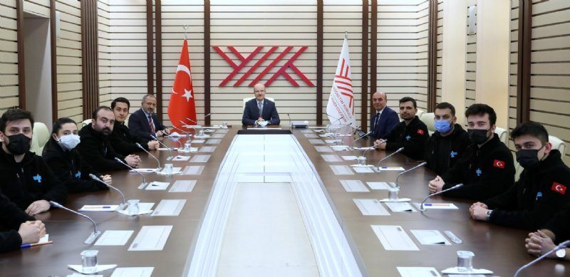 Grizu-263 Takımı YÖK Başkanı ile bir araya geldi - 2