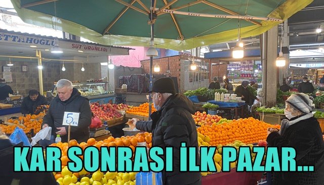 Halk pazarına yoğun ilgi gördü