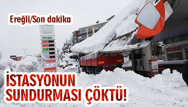 İSTASYONUN SUNDURMASI ÇÖKTÜ!