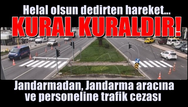 Jandarmadan, Jandarma personeline kırmızı ışık cezası