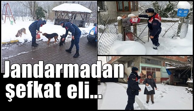 Jandarmadan şefkat dokunuşları…