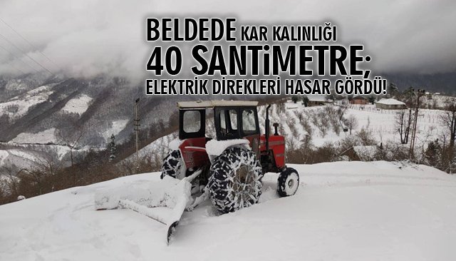 KAR KALINLIĞI 40 SANTİMETRE!