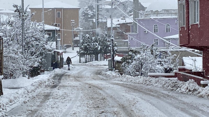 KAR YAĞIŞI BAŞLADI  YÜKSEKLER BEYAZA BÜRÜNDÜ - 5