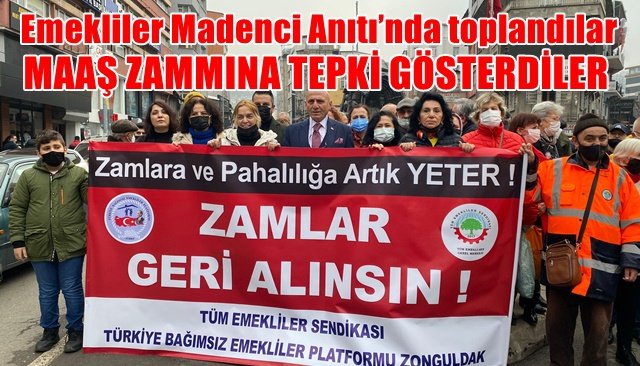 MAAŞ ZAMMINA TEPKİ GÖSTERDİLER