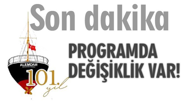 PROGRAMDA DEĞİŞİKLİK VAR!