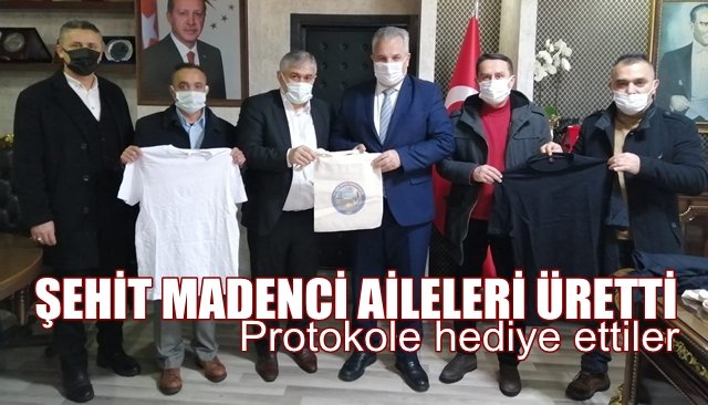 Şehit aileleri üretti... Protokole hediye ettiler