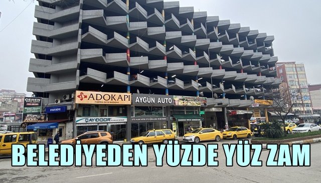 Zonguldak Belediyesi otopark ücretlerine yüzde 100 zam yaptı