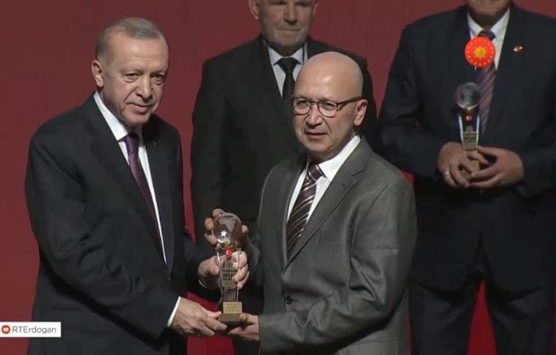 Zonguldaklı baston ustası ödülünü Erdoğan’dan aldı - 1