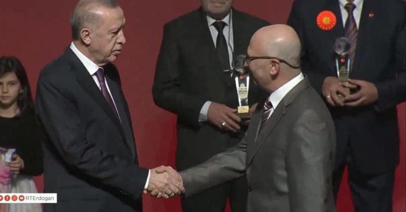 Zonguldaklı baston ustası ödülünü Erdoğan’dan aldı - 2