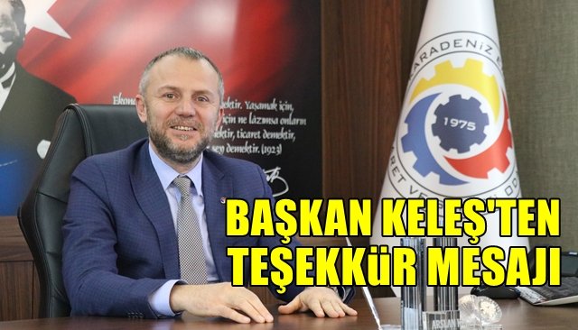 Başkan Keleş’ten teşekkür mesajı