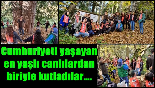 Cumhuriyeti yaşayan en yaşlı canlılardan biriyle kutladılar… UZUN ÖMÜRLER OLSUN!