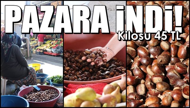 Kestane pazara indi, kilosu 45 TL 