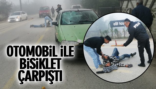 OTOMOBİL İLE BİSİKLET ÇARPIŞTI