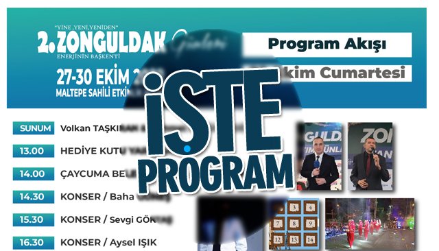 PROGRAM BELLİ OLDU