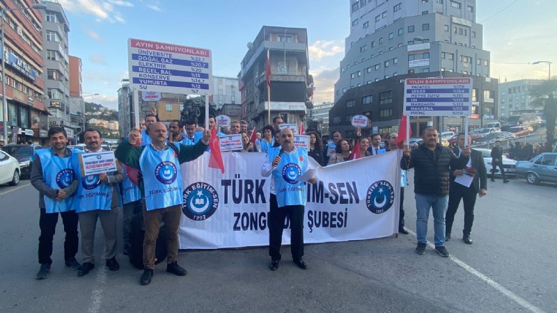 Türk Eğitim Sen madenci anıtından seslendi… SLOGANLAR ARASINDA - 1