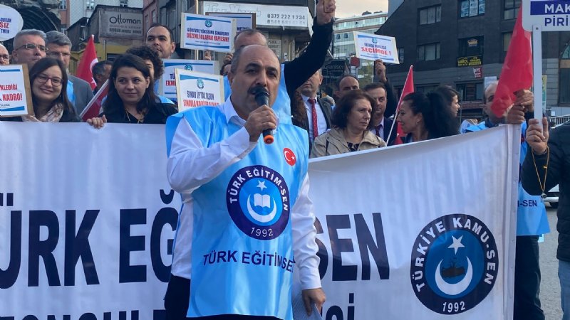 Türk Eğitim Sen madenci anıtından seslendi… SLOGANLAR ARASINDA - 3