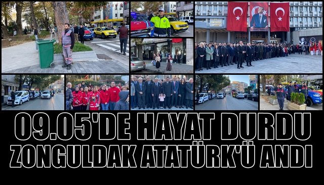 09.05´DE HAYAT DURDU,  ZONGULDAK ATATÜRK´Ü ANDI