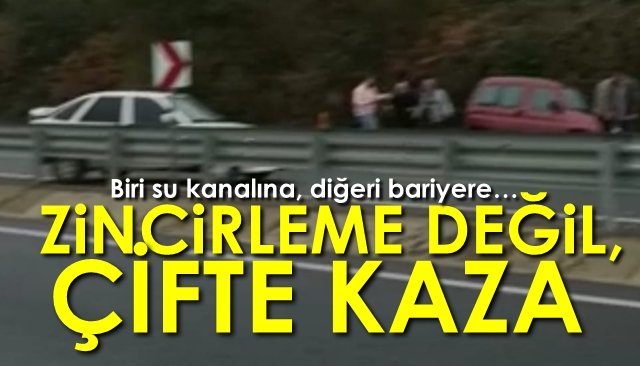 Biri su kanalına, diğeri bariyere… EREĞLİ’DE İKİ KAZA