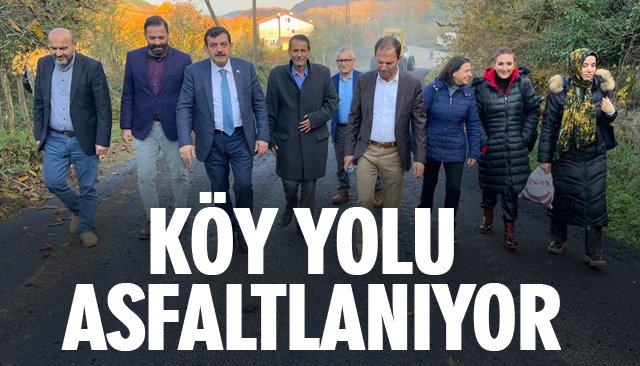 KÖY YOLU ASFALTLANIYOR