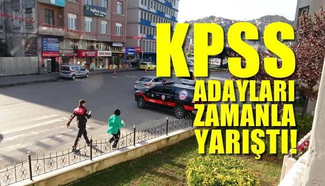KPSS adayları zamanla yarıştı