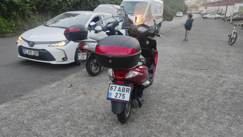 MOTOSİKLET DEVRİLDİ - 1