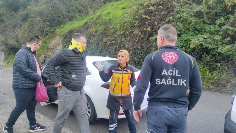MOTOSİKLET DEVRİLDİ - 2