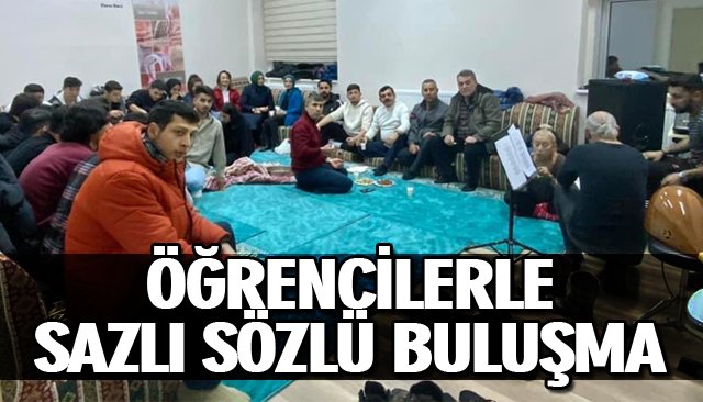 AK PARTİLİLER ÖĞRENCİLERLE BULUŞTU