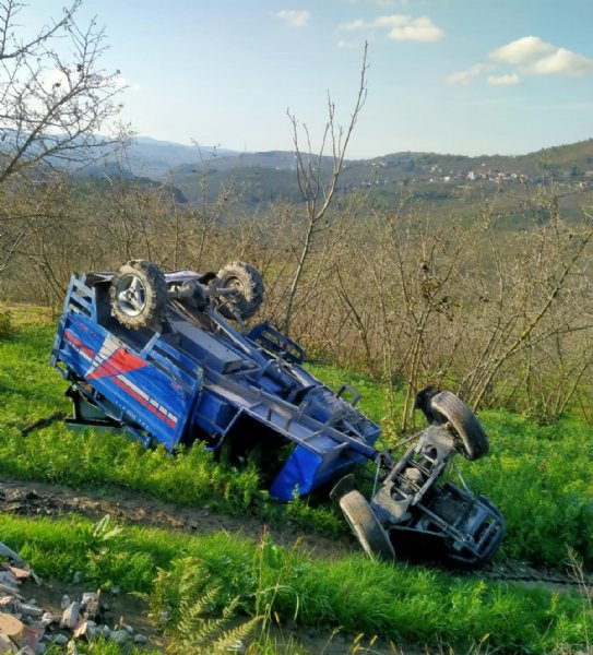 Alaplı’da patpat devrildi: 1 yaralı  - 1