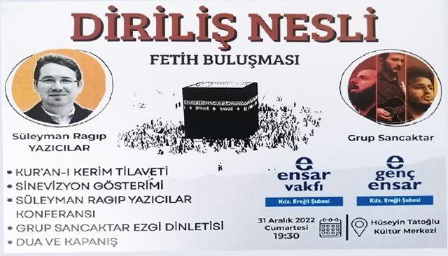 EREĞLİ’DE FETİH BULUŞMASI ETKİNLİĞİ