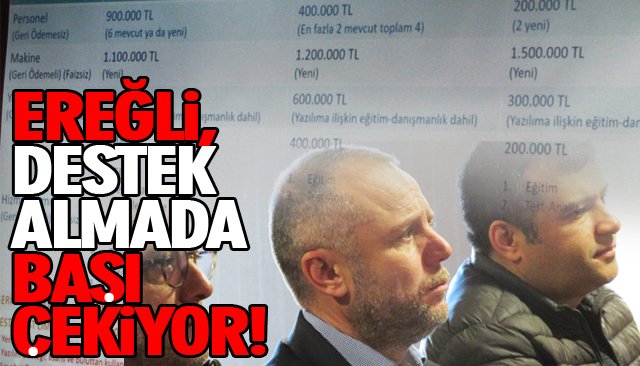 EREĞLİ, DESTEK ALMADA BAŞI ÇEKİYOR!