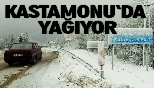 KASTAMONU’DA KAR YAĞIŞI ETKİLİ OLUYOR