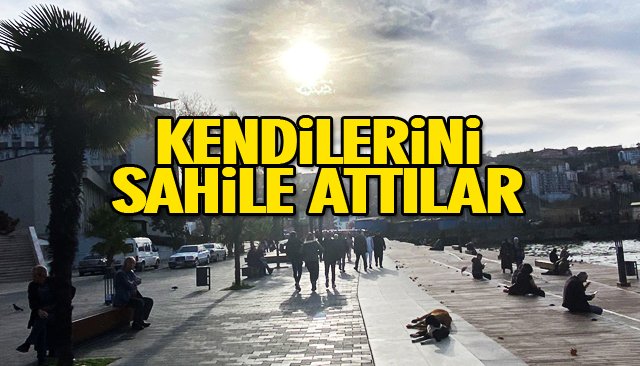 KENDİLERİNİ SAHİLE ATTILAR