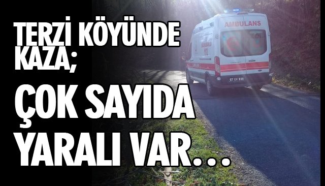 TERZİ KÖYÜNDE KAZA; ÇOK SAYIDA YARALI VAR…