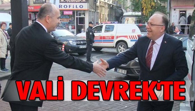 VALİ TUTULMAZ DEVREK´TE İNCELEMELERDE BULUNDU