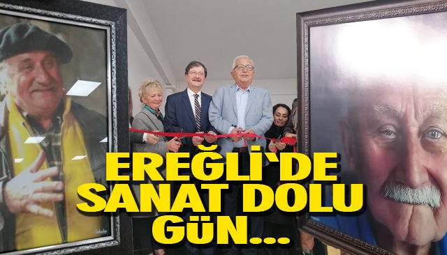 YAZARLAR KİTAPLARINI İMZALADI… İKİ AYRI SANAT SALONU AÇILDI…