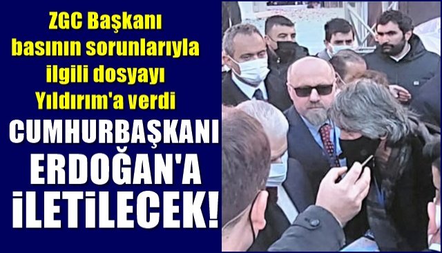 Akbıyık, Yerel basının sorunlarını içeren dosyayı Binali Yıldırım´a teslim etti… ERDOĞAN´A SUNULACAK