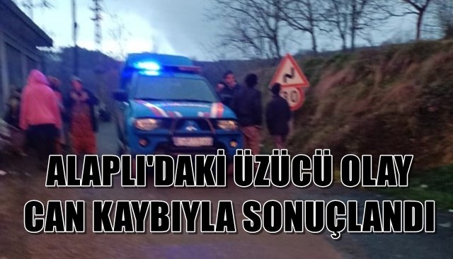 ALAPLI´DAKİ ÜZÜCÜ OLAY CAN KAYBIYLA SONUÇLANDI